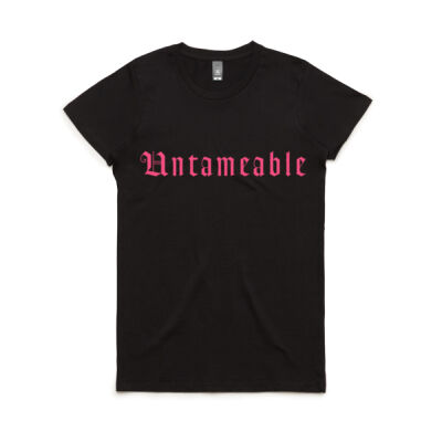 Untamleable tee in black. Thumbnail